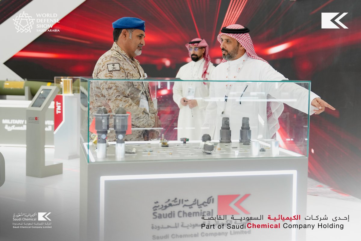saudi_chemical's tweet photo. اختتمت الشركة الكيميائية السعودية المحدودة @SCC_Ltd_ ، مشاركتها في معرض الدفاع العالمي 2026، بعد أيام حافلة باللقاءات النوعية والنقاشات الاستراتيجية، التي عكست حجم التطور المتسارع في قطاع الصناعات الدفاعية، والدور المحوري للشركات الوطنية في دعم منظومة الدفاع والأمن بالمملكة.

وتؤكد الشركة من خلال مشاركتها في هذا الحدث العالمي التزامها المستمر بدعم الاستقلالية الصناعية، والمساهمة في بناء قطاع دفاعي مستدام انسجامًا مع مستهدفات #رؤية_السعودية_2030.