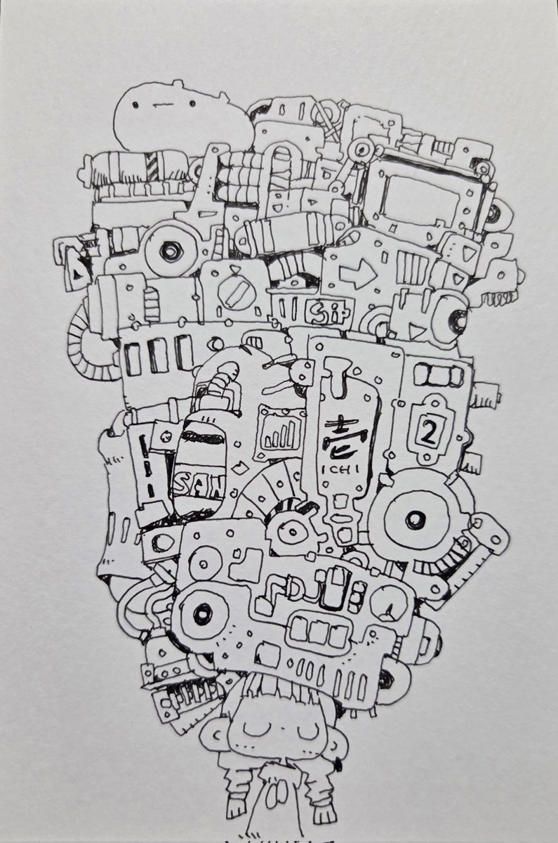 こんばんは⸜(*˙꒳˙*)⸝

映画『おーい、応為』を観ながら
ちまちまと…

 #illustration  #イラスト
 #落書き  #お絵描き
 #おえかき  #ペン画
 #モノクロ  #art