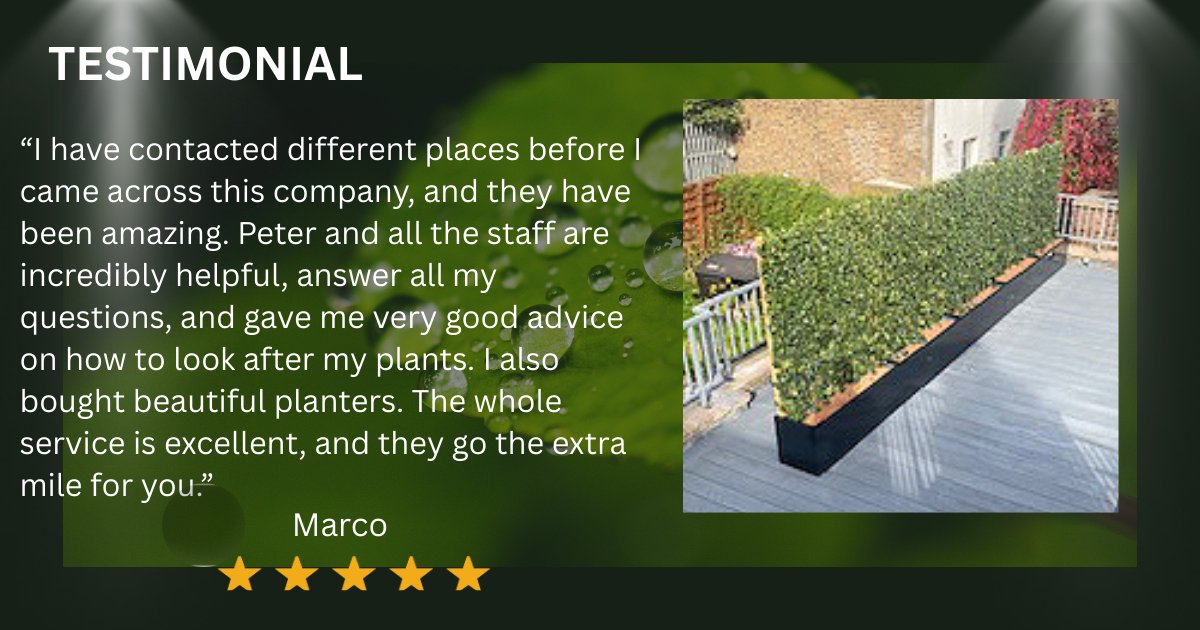 ThePeterBelton's tweet image. It's makes us so proud to receive feedback like this. 
Another happy living green screens customer 😊

#naturebasedsolutions #gardendesign #gardendesignuk