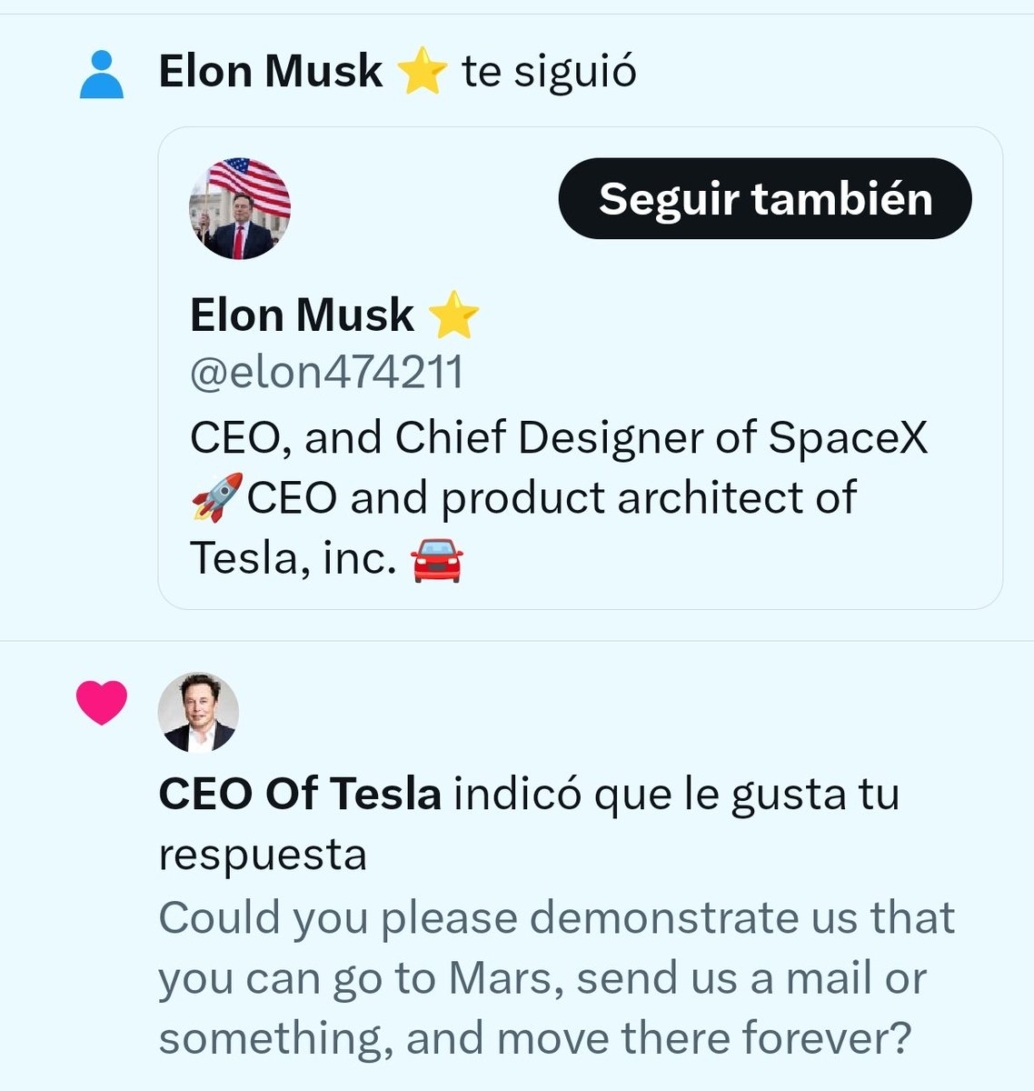 ¿Que este señor es bobo?  Sí: este señor es bobo.
Le pido que se mude a marte y me sigue...
En fin...