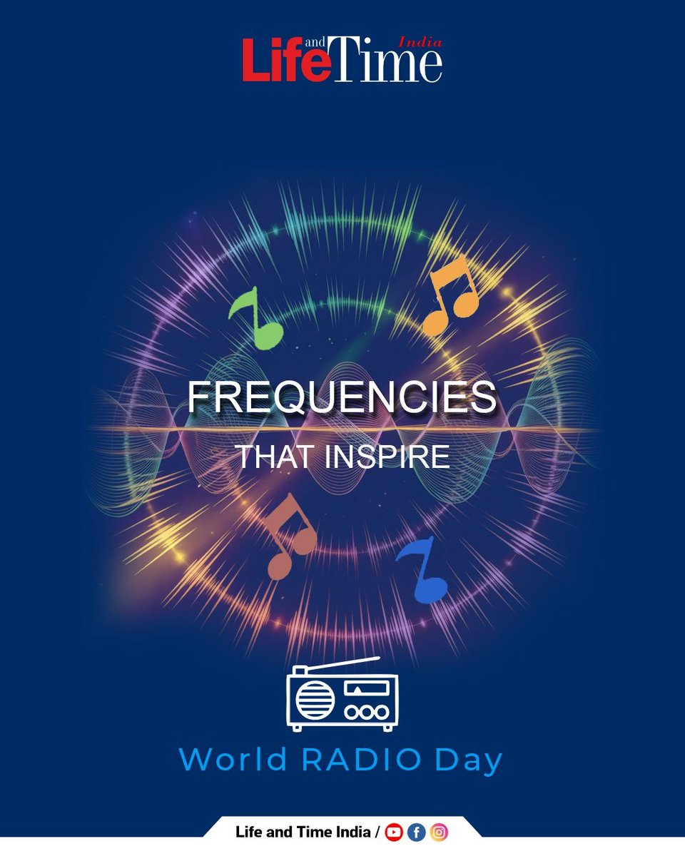 This World Radio Day let's celebrate, connect and bring stories to life.
Tune in and feel the frequencies that move the world.
#radioday #WorldRadioDay #voicesoftheairwaves #celebrate #lifeandtimeindia #RadioWaves #connect #worldradioday2026