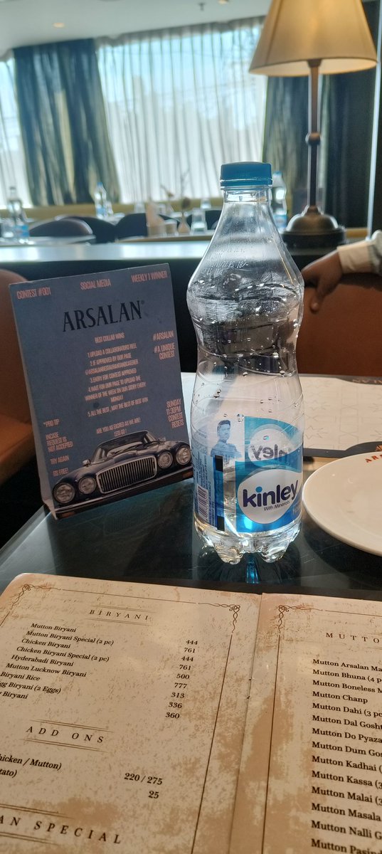 SVK007's tweet photo. @jagograhakjago @PMOIndia @MamataOfficial what is this, a reputed biryani brand of Kolkata named as Arsalan Restaurant &amp; Caterer charging water bottle price on a higher price Rs.18/- bottle was sold at Rs.35/-, please look into the matter.All proofs are attached. https://t.co/jq3CU8jD29