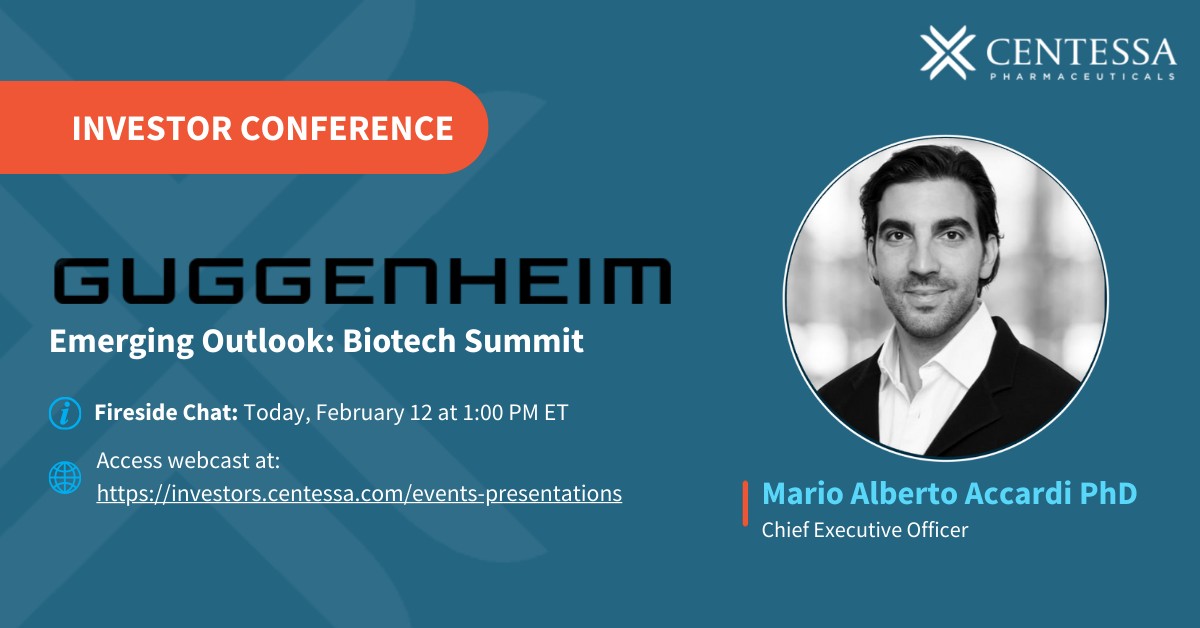 Centessa Pharmaceuticals tweet media