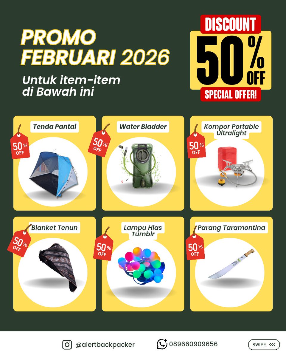 alertbackpacker's tweet photo. PROMO FEBRUARI DAN POIN REWARD https://t.co/Og1CuP66a3