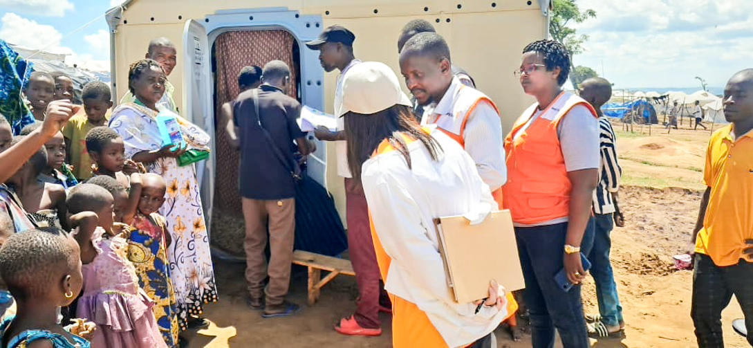Lancement des activités de dépistage de masse &amp;de prise en charge nutritionnelle dans le site de réfugiés de Busuma. Les premières interventions ciblent environ 12.000 enfants de 6 à 59 mois ainsi que les femmes enceintes &amp;allaitantes, groupes les plus exposés à la malnutrition.