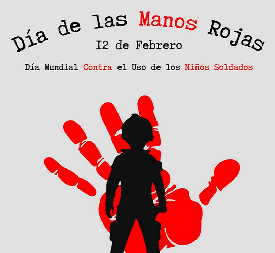 #12Febrero Día Mundial contra el Uso de Niños Soldados

Una fecha para recordar a todos los niños que han sido usados por grupos armados en distintos países y rechazar ésta práctica. Una circunstancia que les ha traído como consecuencia daños físicos y psicológicos irreversibles.