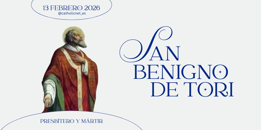 San Benigno de Todi. 

En Todi, ciudad de la Umbría, san Benigno, presbítero y mártir (s. IV).

Etimología: Benigno = Aquel que actúa con Benevolencia, es de origen latino 

Más aquí ▶️ es.zenit.org/q65k #SantoDeHoy