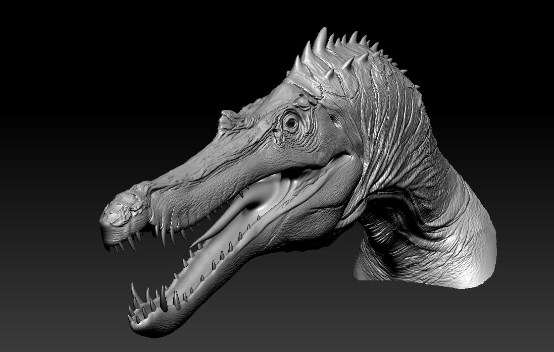 NitrionDinner's tweet photo. Bary Sculp Progress

Tags:  #ZBrush  #sculpting #texturing #substancepainter #dinosaur #3dart #3DModel #dinosaurs https://t.co/8I8YBM4gQT