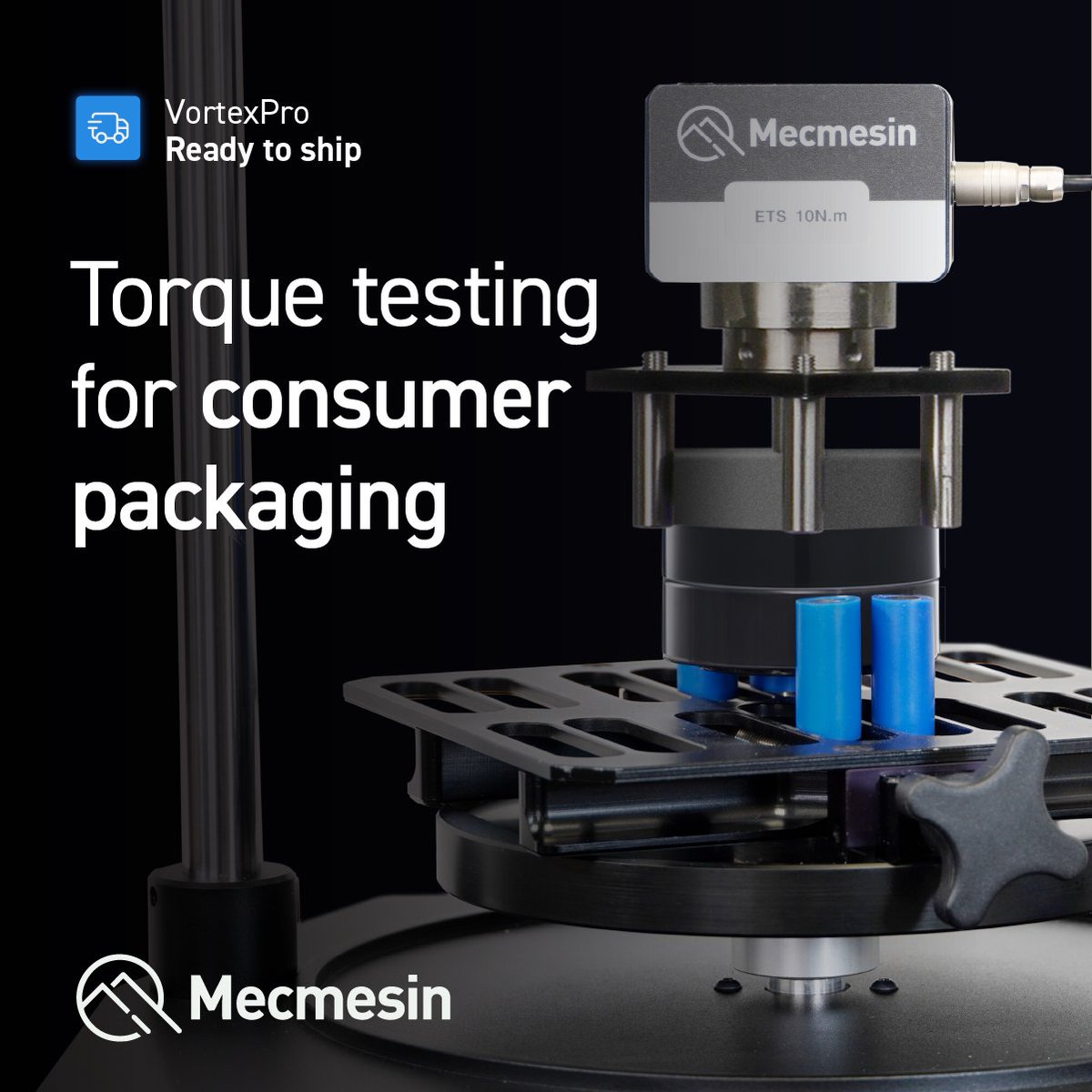 Mecmesin's tweet image. Consumer packaging lines cannot afford delays in torque testing.
Torque testing verifies closure application, seal integrity &amp;amp; opening consistency. Mecmesin systems are available now, avoiding long lead times. 
Order now: hubs.la/Q042Qv2r0

#TorqueTesting #ConsumerPackaging