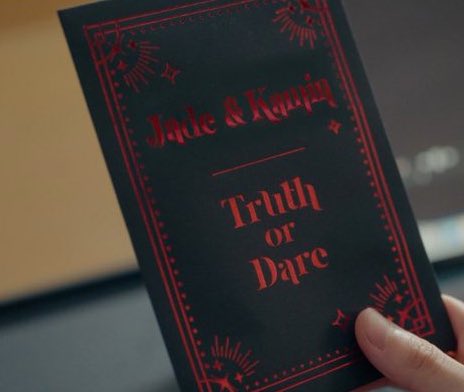 nokk_kv's tweet photo. เอ็นดูจดหมาย truth  or dare 
ปักโพให้เสร็จสรรพ Jade&amp;Kamin

#DareYouToDeathEP8 https://t.co/rbMyN21Jo8