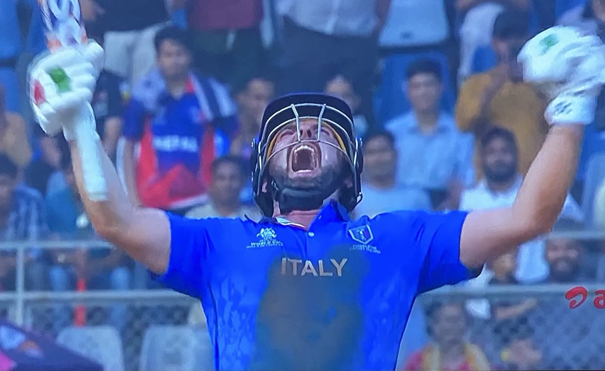 Italy just beat Nepal them by 10 wickets in their first ever World Cup. The same Nepal who almost beat England. Wow 👏👏👏 

This World Cup just keeps delivering! #T20WorldCup