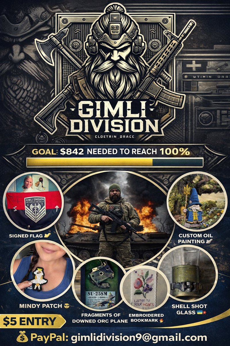 $842 to close this!  

Thank you to the generous donors who just pulled through!! 

✅ $4184.35 (83%!) 
🎯 $5000

Let’s push this through. I’m also asking people offline if they can help. They lost another vehicle from shahed attack this week so as you see they need help.