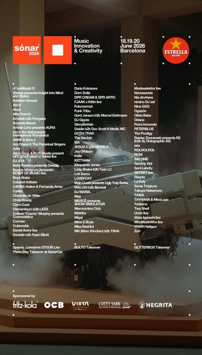 Historias de @/dpr_official en IG.

¡Vamos a tener a Cream y Artic los días 18, 19 y 20 de junio de este año en el Sónar!

#DPR #DreamPerfectRegime #DPRCream #DPRArtic #DPRTeam #Dreamers #DPRWeGangGang #Sonar #SonarBarcelona #SonarFestival #SonarFestivalBarcelona #Sonar2026