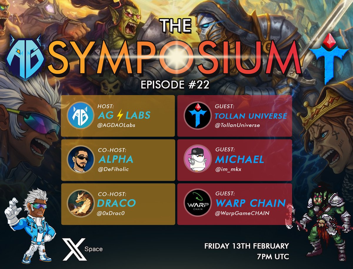Hello #Web3 Fam 👋

We’re absolutely thrilled to announce the next episode of #𝗦𝗬𝗠𝗣𝗢𝗦𝗜𝗨𝗠! The journey so far has been incredible! Huge thanks to every one of you for the love, support, and energy you bring to the space 🙏

This Friday, we’re bringing something special: