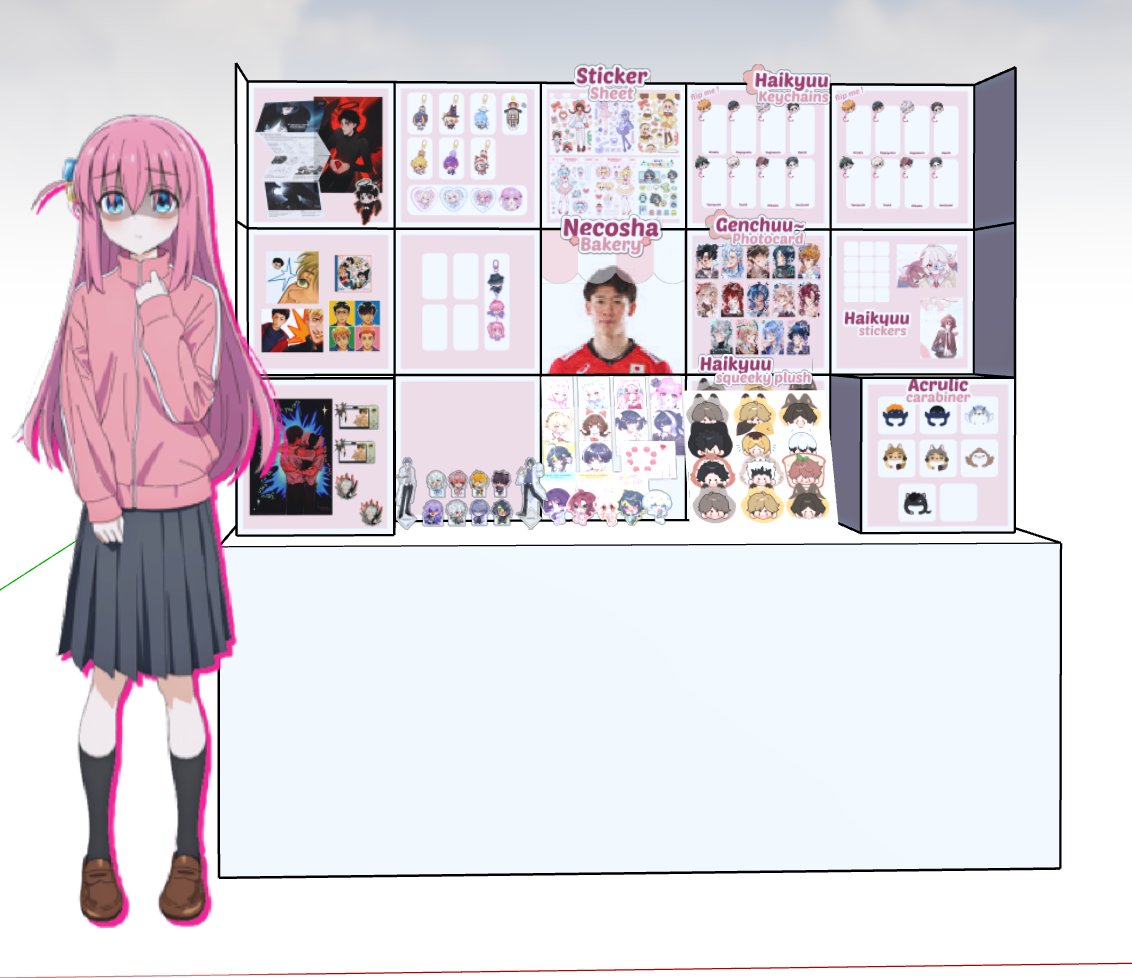 hampir lupa para penglaris booth 

ft Bocchi and my husband Ishikawa Yuki