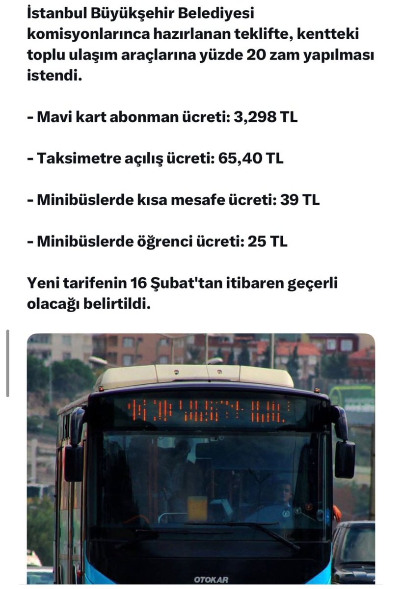 Masum0769's tweet photo. #ZAMAHAYIRDE #İBB #zam https://t.co/sUGZ779dUT
