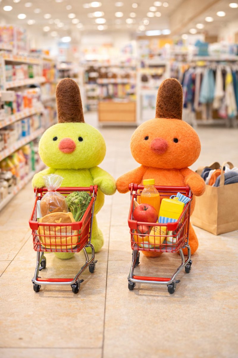 スーちゃんズ、ショッピング🛍️✨

#うんちょ
#スーちゃん
#goten
#羊毛フェルト