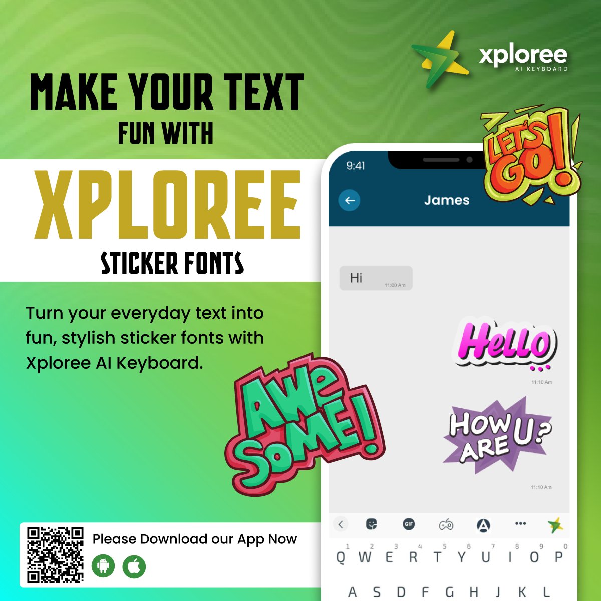 Xploree AI Keyboard tweet media