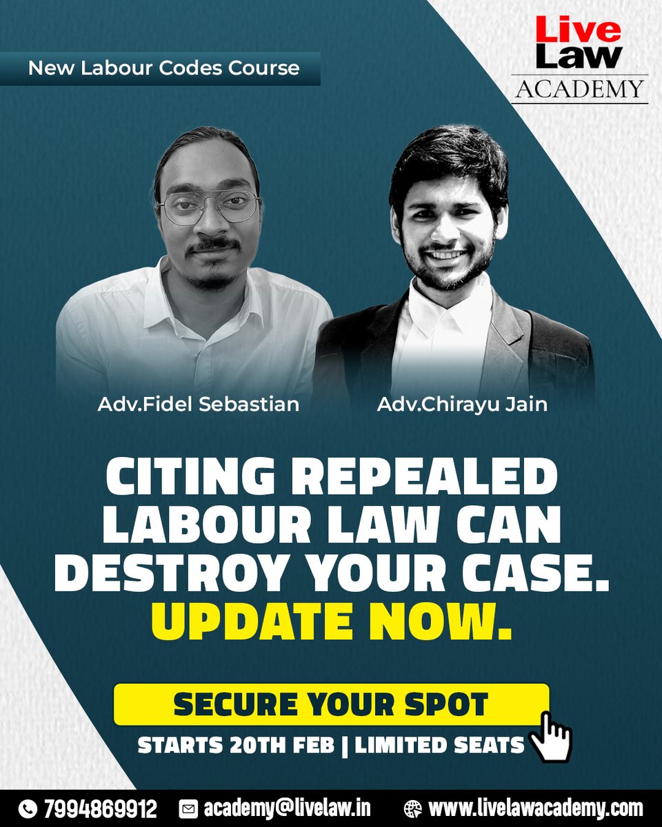 Livelaw Academy tweet media