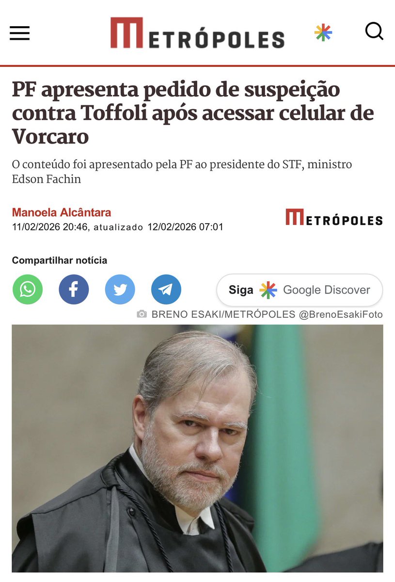 Será q o Lula vai passar a rasteira no Toffoli sem dó e nem piedade ? 

Se sim… quem será o próximo… o Xandão ?