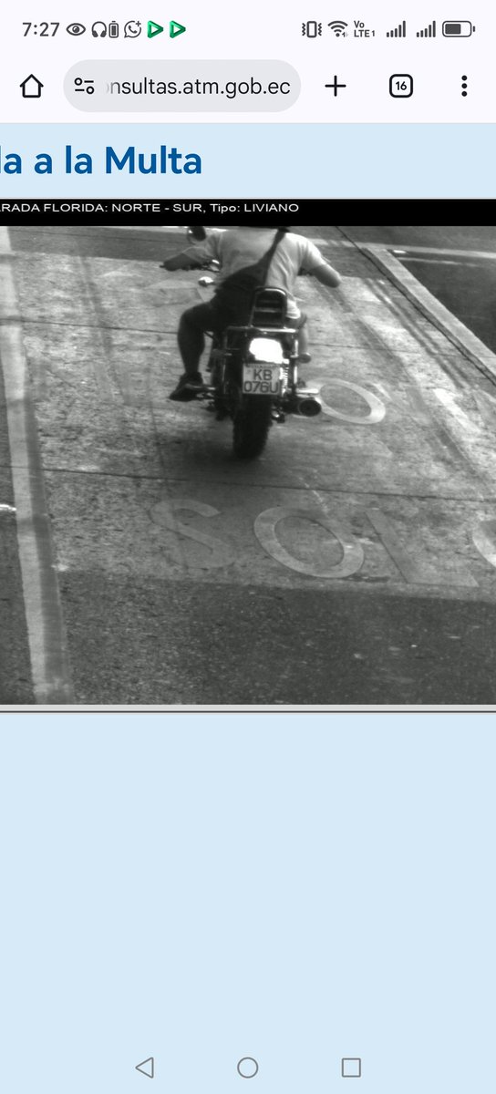 AndresCoronelEs's tweet photo. Denunció moto circula con Placa de mi propiedad @ATM_Transito  ya que la placa se me extravío eh puesto la denuncia en la página de la fiscalia pero no funciona @FiscaliaEcuador, pagar valores de multas injustas. https://t.co/OEZf87N54x