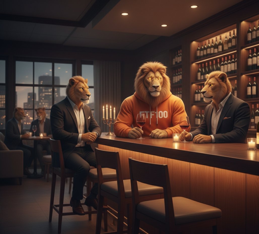 Happy Friday, Lions! 🦁🍷 The week’s battles are done. Now we gather, raise a glass, and recharge as one pride. No matter the charts, no matter the noise—we stand together, eyes on the flip. FTF100 isn’t just a movement. It’s family. Cheers to the weekend—and to the top we’re