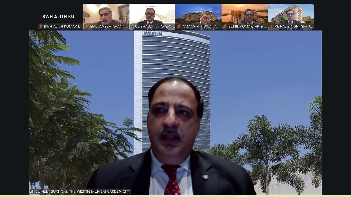 BWHotelier's tweet photo. "Customers get the benefit when the demand is low and they pay more when there is high demand" says Sumeet Suri, GM, @TheWestinMumbai at Episode 2 of @diversey & @BWHotelier #BWHTheGMShow Season 4

Join LIVE: https://t.co/mHACZMp0Dk

#BWHOTELIER #HotelierLife #HospitalityIndustry #LuxuryHotels #HotelManagement #HoteliersOfInstagram #TravelandHospitality #HospitalityExcellence #HotelIndustryLeaders #HotelInspiration #HospitalityTrends #BWHweBBlastSeries

@BWBusinessworld  | @KhannaBhuvanesh | @anuragbatrayo | Tanvie Ahuja |  ⁠Vivek Mittal |  Amit Bhasin |  ⁠Nilesh Argeka |  Ajith Kumar LR | Saurabh Tankha | Kumud