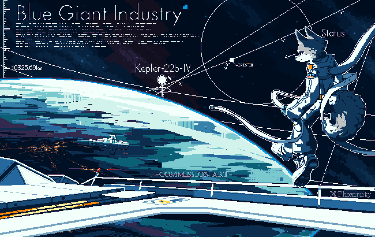 phoximity's tweet photo. Space theme commission
"Those fish that ventured ashore ceased to be fish. Likewise, those who truly ventured into space cease to be our kind." https://t.co/hTqeZ4IEYw