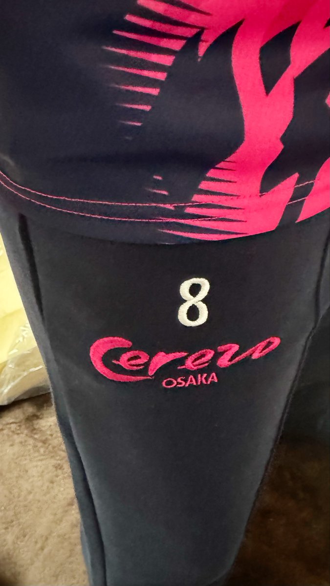 gunyanko0206's tweet image. 刺繍出来上がったので試着
今回Cのワイドスウェットパンツ(ネイビー)に入れて貰いました
今回の配置だと普通にユニフォーム着たらエンブレムが隠れてしまうので、シャツインしない着こなしであればロゴと同じ高さで入れて貰った方が良いかもです

#Jリーグユニクロ刺繍部 
#セレッソ大阪