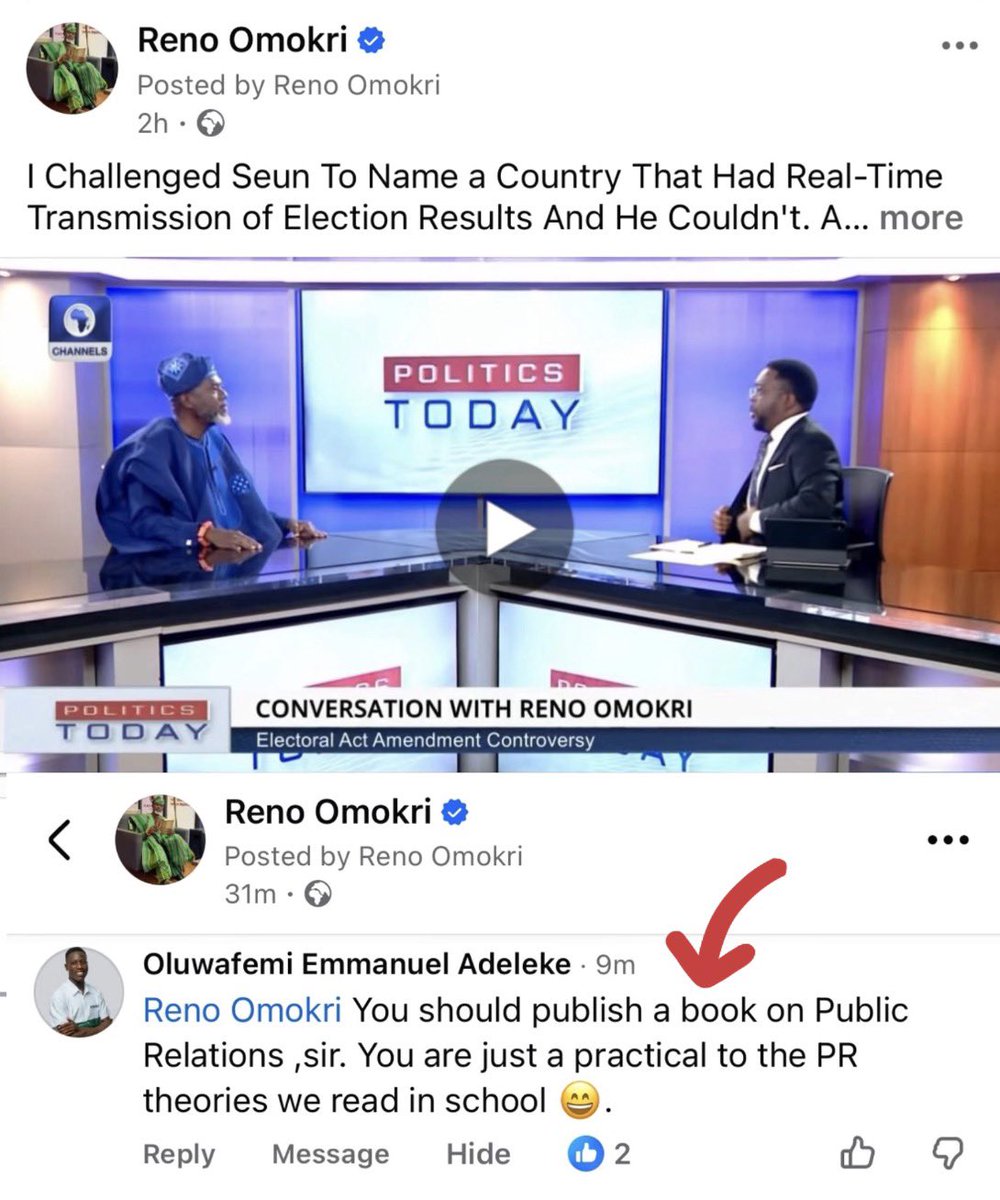 Reno Omokri tweet media