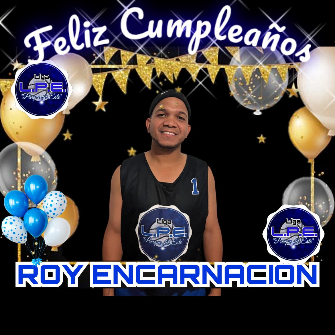 HOY ESTA DE FIESTA DE CUMPLEAÑOS 🎂 UNO DE LOS MIEMBROS DE NUESTRA LIGA AÑEJA DE BALONCESTO 🏀 PARQUE DEL ESTE L.P.E.
FELIZ CUMPLEAÑOS PARA ROY ENCARNACIÓN 👏🎂🎉🙏🙌🎈🎁🎊 SALUD Y LARGA VIDA HERMANO...

#SomosLigaLPE🏀 
#LigaDeAmigos🤜🤛 
#LigaDeHermanos🤝