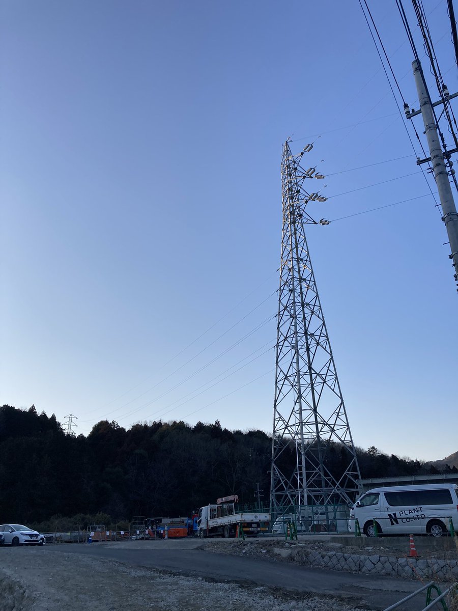 水戸線No.118が消えて知らない鉄塔と鉄構？が生えてました