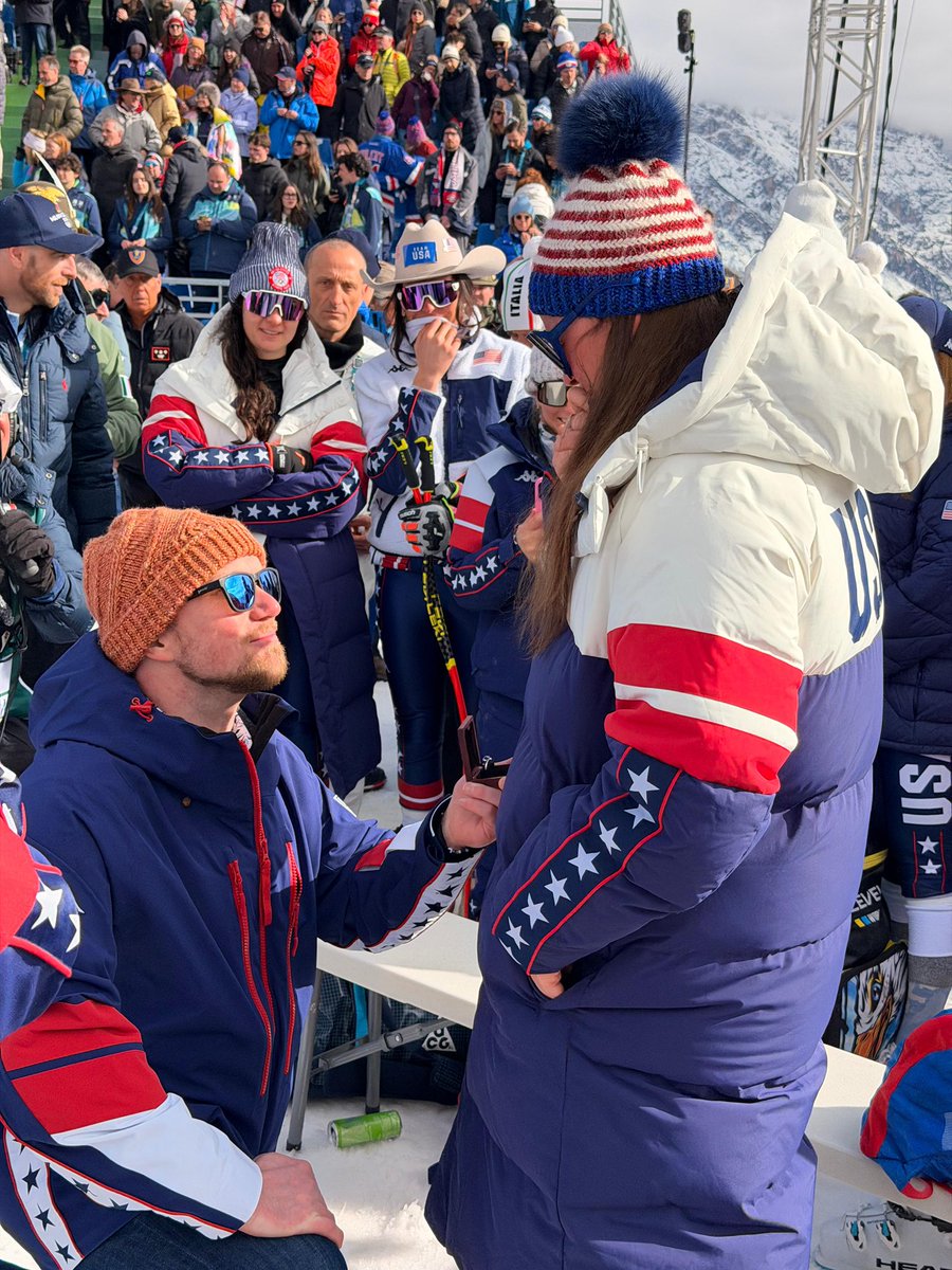 .<a href="/_BreezyJohnson/">Breezy Johnson</a> just added another ring to the Olympics 💍🥹

Huge congrats to Breezy and Connor on their engagement 🫶