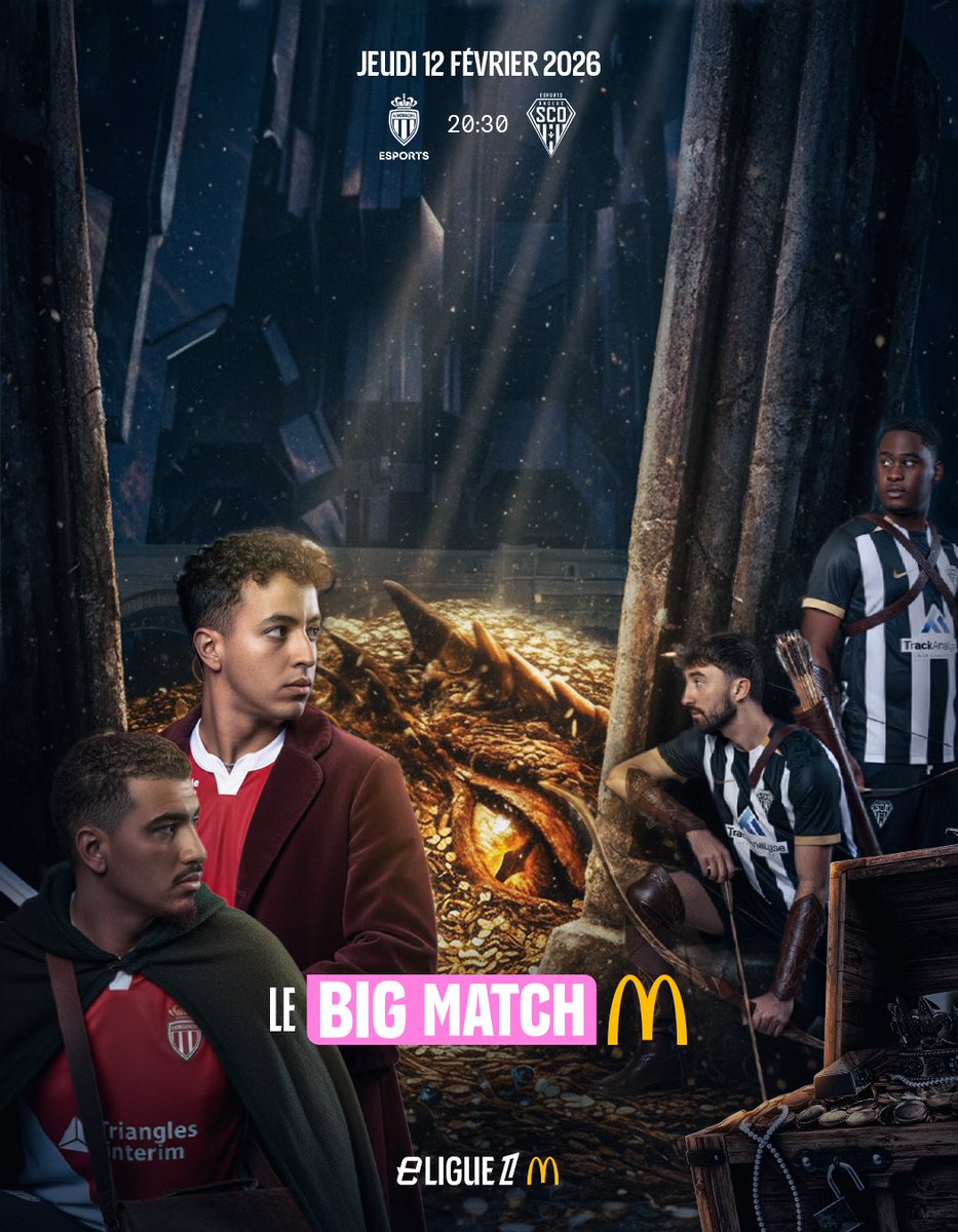 Le match de la dernière chance 🍀 

<a href="/ASMonacoEsports/">AS Monaco Esports</a> 🆚 <a href="/SCOesports_/">Angers SCO Esports</a> 

Rendez-vous ce soir à 20h30 pour le Big Match <a href="/McDonaldsFrance/">McDonald's France</a> 🍔