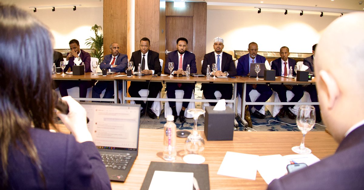 MoF_Somalia's tweet photo. Today, the IMF Staff visit in Jeddah, Saudi Arabia, successfully concluded. It reaffirmed our governments efforts to advance economic and financial reforms. Across domestic revenue, PFM, and financial sector real progress has been made through collective efforts in #Somalia https://t.co/mNyriTcXiX