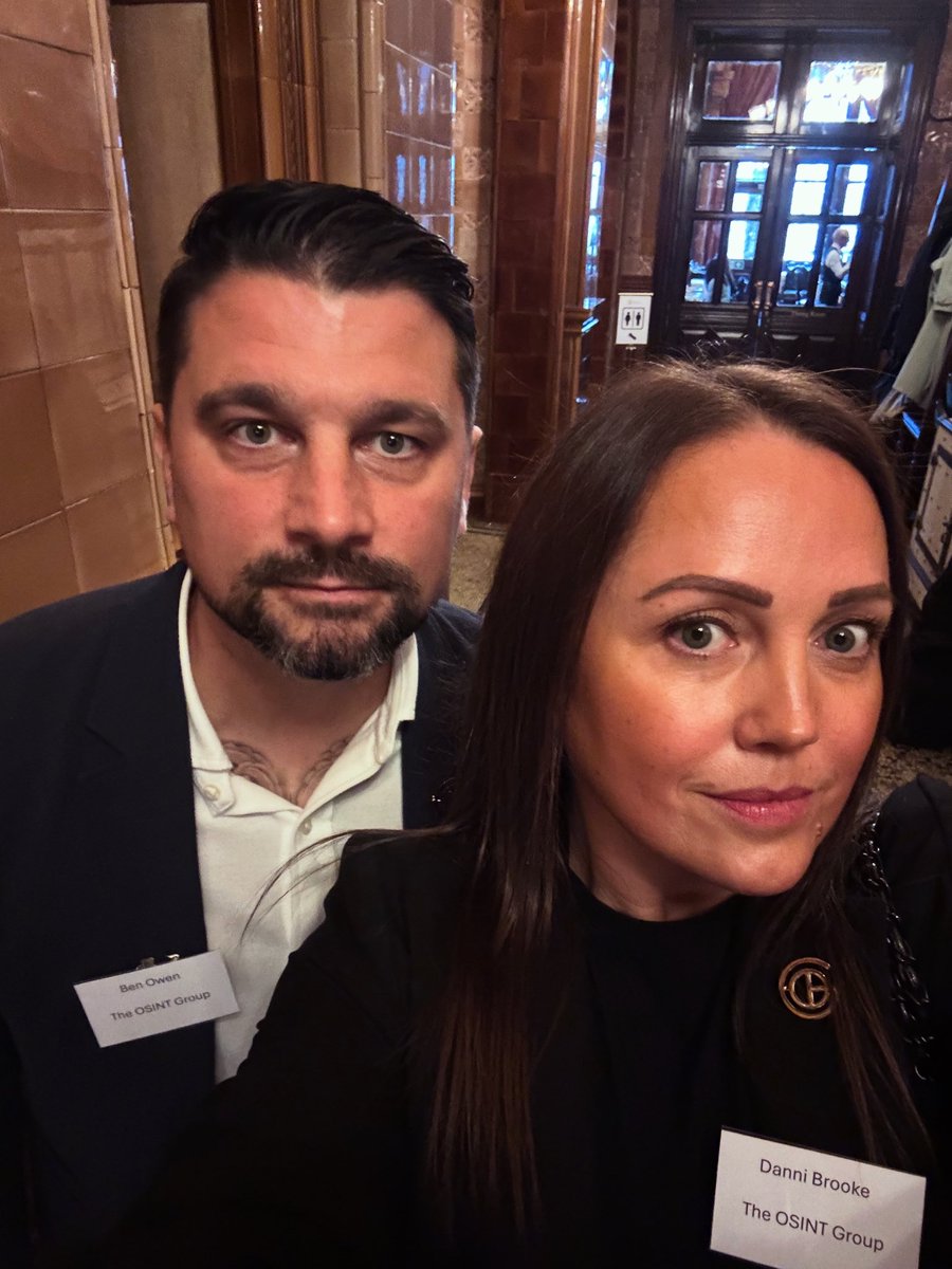 DanniGBrooke's tweet photo. Yesterday, some of our team from #TheOSINTGroup travelled to London to attend the excellent Fivecast conference at The Liberal Club. 🇬🇧
We were delighted to be invited to speak at such a prestigious event!
OSINT was a central theme throughout the day, with case studies spanning multiple industries and demonstrating how it is transforming practices across different sectors.
Many thanks to the organisers for having us.
#Fivecast #London #OSINT
#OpenSourceIntelligence #CyberSecurity
#TheOSINTGroup #TheWorldCup #Football #TOG #Security #PhyscialSecurity #DigitalSecurity