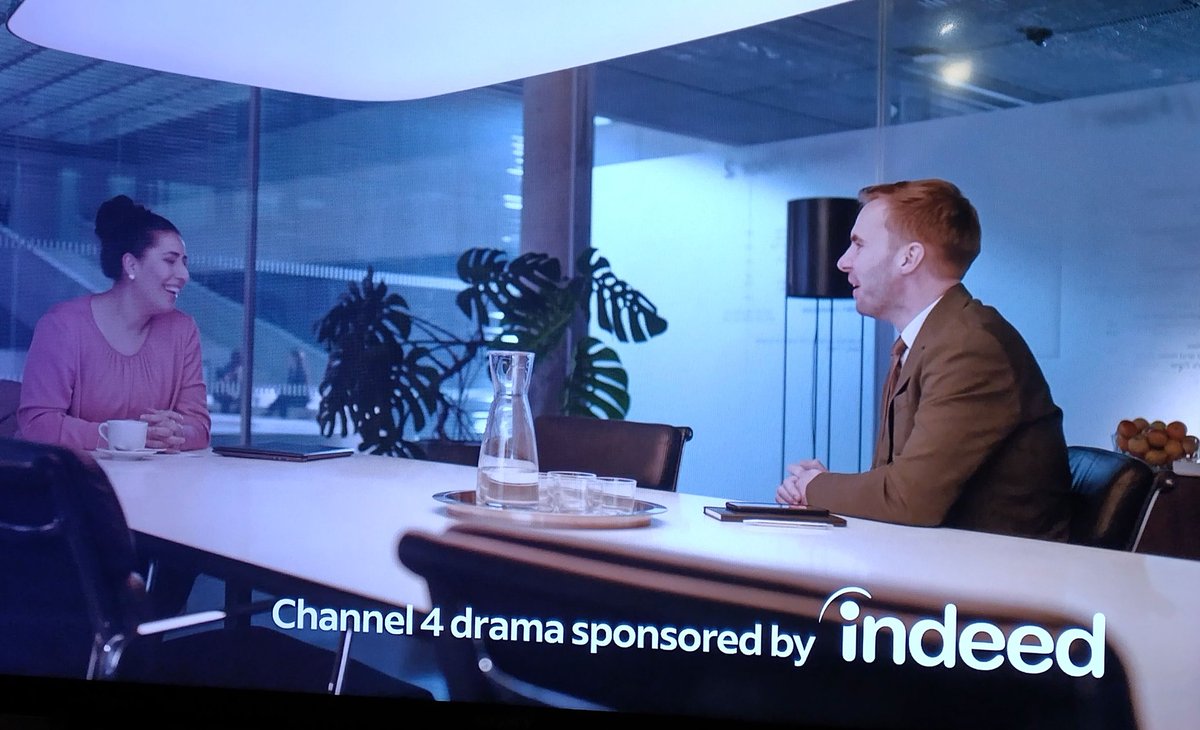 MovingScenes's tweet photo. These two seem to appear in every @Channel4 murder story advert break. Ironic, since we all now want to murder them ourselves. Dear God I hope someone poisons the water jug soon. https://t.co/XVhYYpmVLO