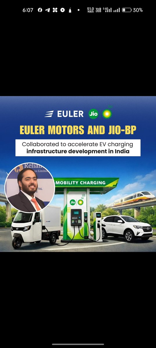 One more crying moment for Rahul Gandhi...
Euler Motors partners with Jio-bp to speed up EV charging infrastructure across the country.
#AnantEVdeal