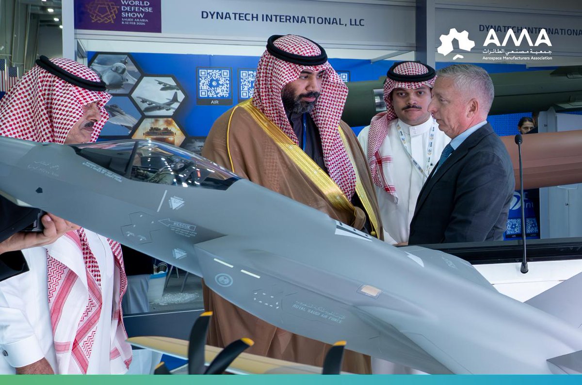 AircraftMa1's tweet photo. تغطية مصوّرة لمشاركة جمعية مصنعي الطائرات في معرض الدفاع العالمي 2026 في الرياض ، أحد أبرز الفعاليات الدولية في قطاع الطيران والدفاع، الذي يقام تحت رعاية خادم الحرمين الشريفين ويجمع كبار المصنعين والشركات العالمية والوفود الرسمية من نحو 80 دولة.  
#جمعية_مصنعي_الطائرات https://t.co/QSUQzSiClm