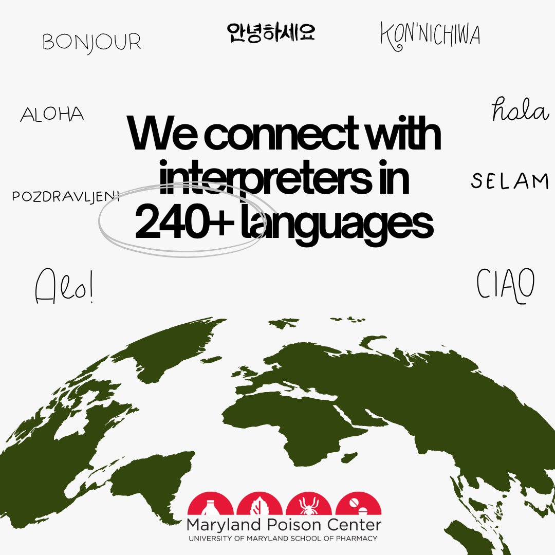 Did you know that the Maryland Poison Center can connect with