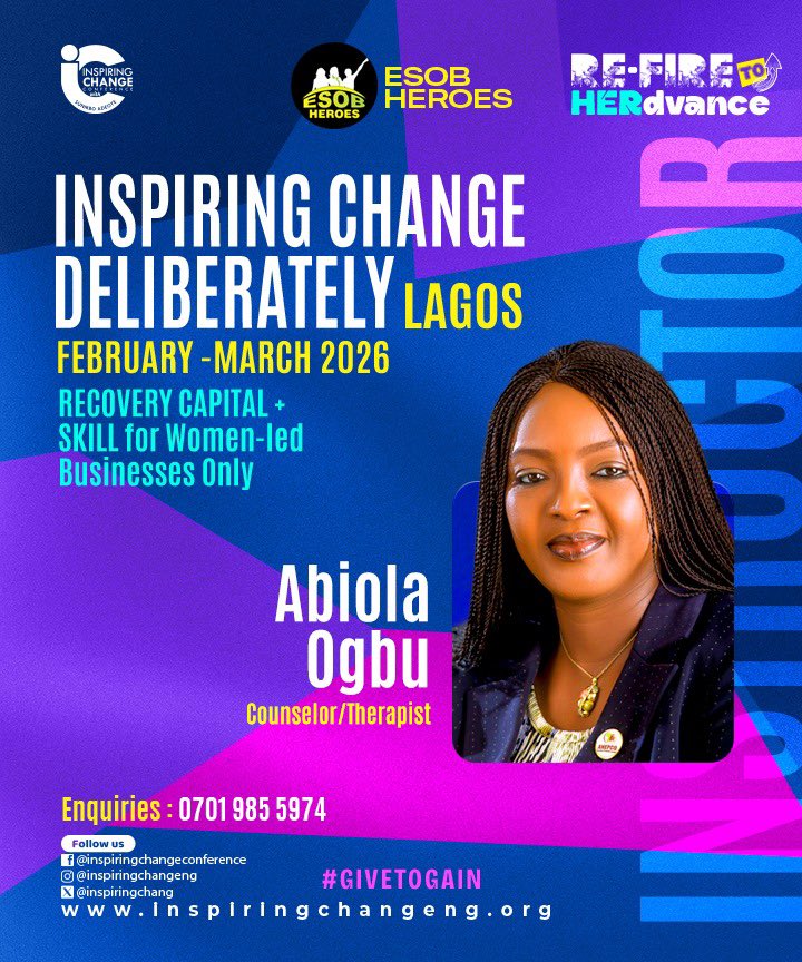 And this next speaker brings strength, compassion, and professional excellence into every room she steps into.

Please join us in welcoming
🌿 Abiola Ogbu

An Experienced Professional Counselor and Certified Marriage &amp; Family Therapist, with multiple certifications
💛