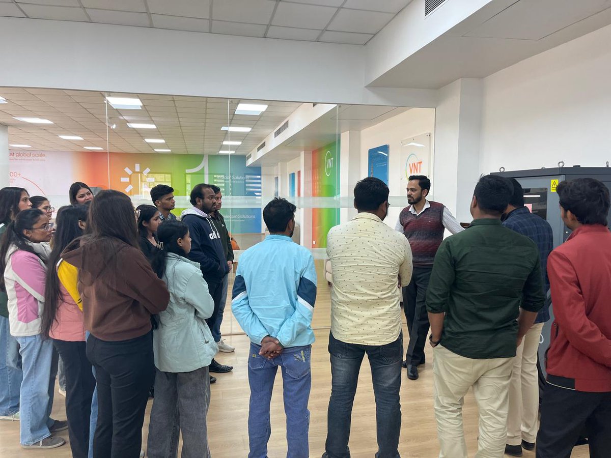 Ecoconnect_512's tweet photo. From classrooms to companies, this is how growth happens. 
Our trainees visited @VNT_INDIA and learned directly from industry experts about EV infrastructure and innovation.
Proud to see our students curious, confident, and future-ready 
#Ecoconnect #VNT #FutureLeaders #EVIndia https://t.co/i3ZvoycoqN