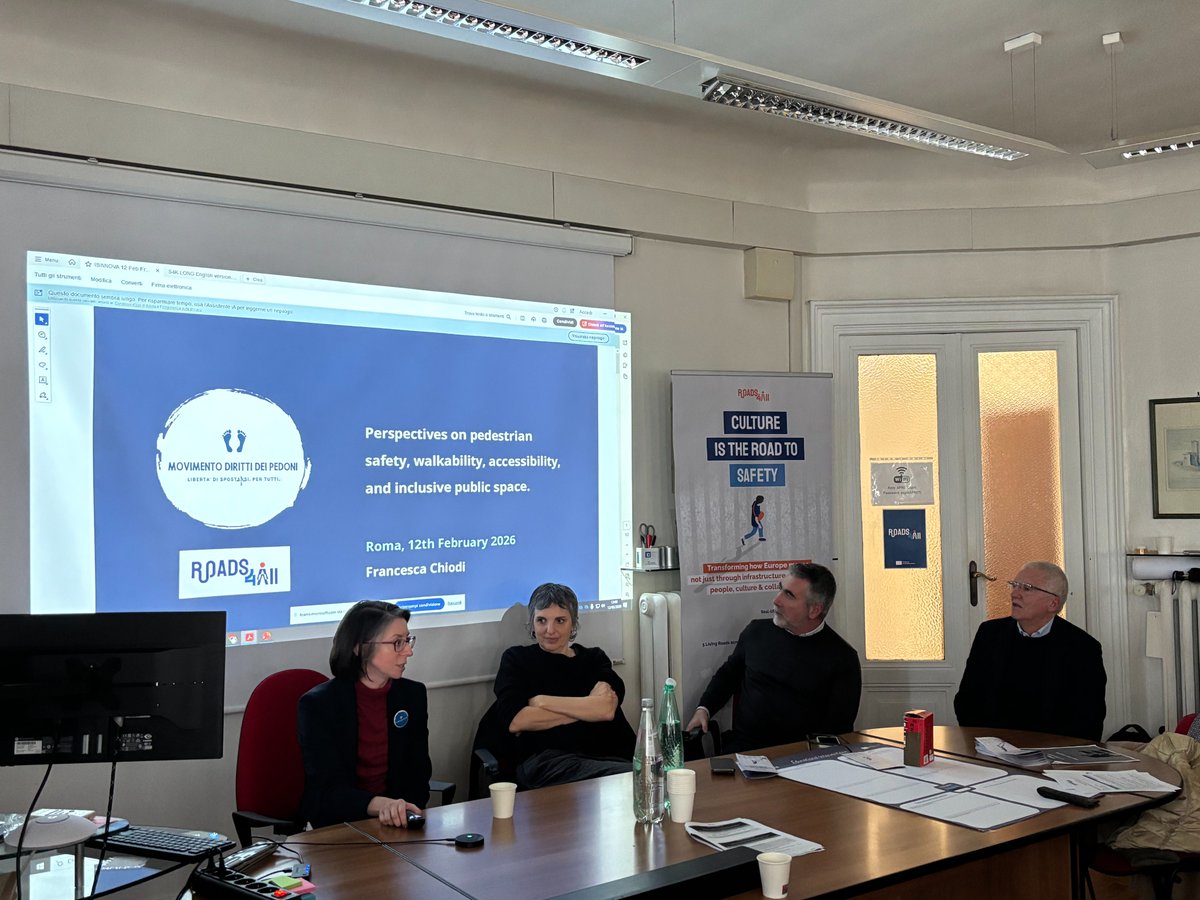 🇮🇹 The Italian Living Road Board has officially launched in Rome.

Today’s workshop, organised by ISINNOVA &amp; APRE, brought together local stakeholders to align on roles, priorities, and next steps for the Rome Living Road.

Safer streets = public health, equity &amp; quality of life.