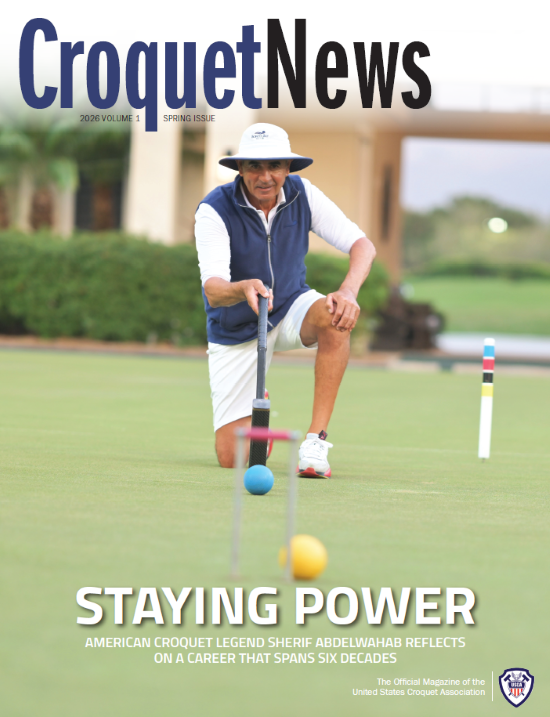 CroquetNetwork's tweet photo. The Spring 2026 #CroquetNews digital magazine is here! This issue features an in-depth profile of Sherif Abdelwahab, fresh off his victory at the American 6 Wicket National Championship in November #croquet https://t.co/8SM8W1fGDU https://t.co/sgsvKqUTxE