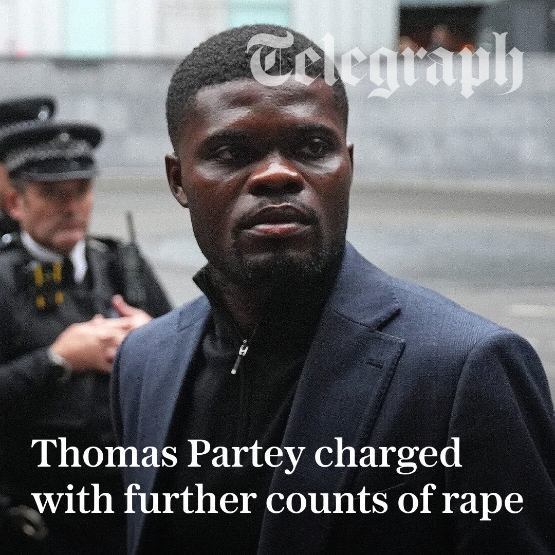 MrNuamah's tweet image. Thomas Partey now charged with two newly counts of rape.