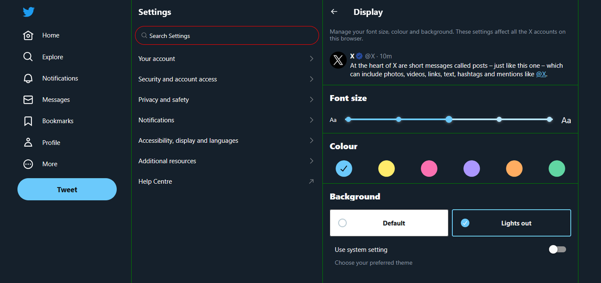 Twitter Control Panel
