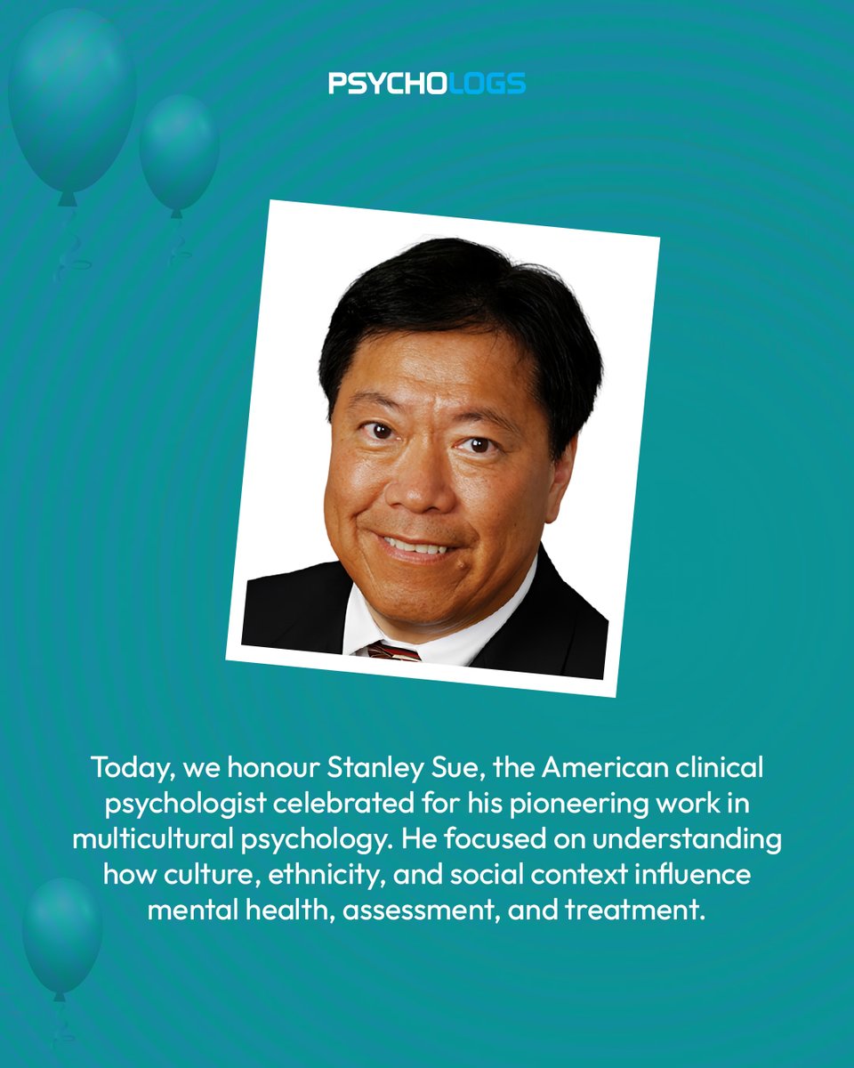 PsychologsIndia's tweet image. Remembering Stanley Sue, a leading clinical psychologist whose work demonstrated the importance of cultural competence and ethnic minority mental health in psychological assessment and treatment. 

#StanleySue #CulturalCompetence #ClinicalPsychology #MentalHealthEquity