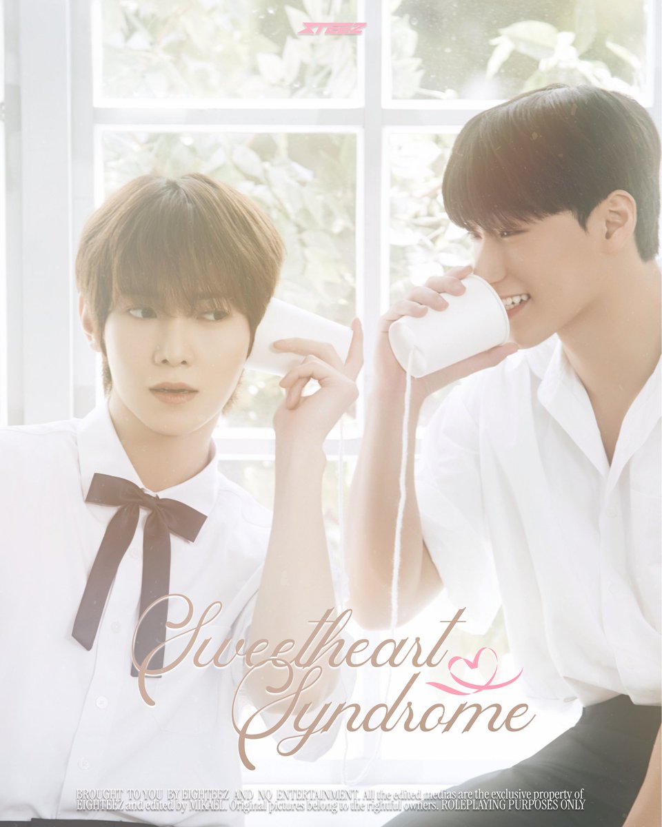 ᅠ
ᅠ
Paper cups and secret smiles,
放課後のやさしい時間。
No lines to memorize,
ただ、君に届くメロディ。

𝗘𝗹𝗶𝗮𝘀 &amp; 𝗠𝗶𝗰𝗮𝗵

#EIGHTEEZ #SWEETHEARTSYNDROME
#ELIAS #MICAH 
ᅠ
ᅠ