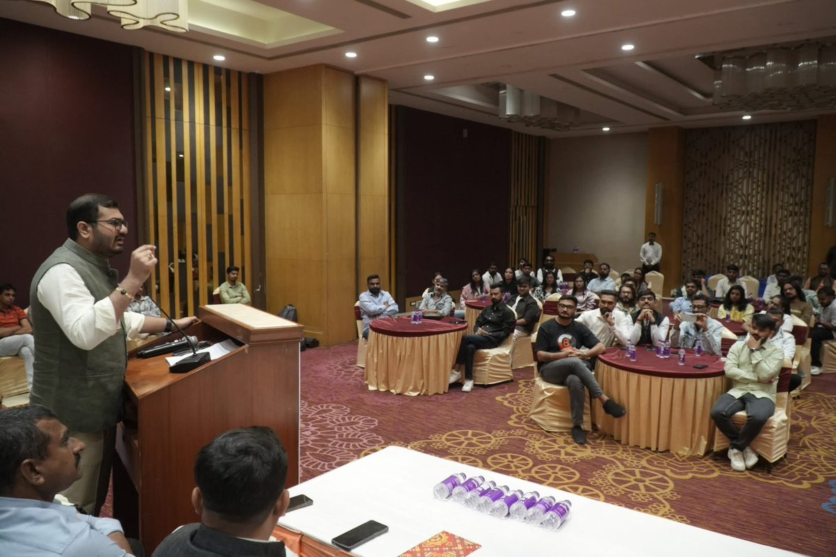 The Vision for Viksit Bharat@2047

Under the visionary leadership of PM <a href="/narendramodi/">Narendra Modi</a> ji, the Union Budget-presented by Finance Minister <a href="/nsitharaman/">Nirmala Sitharaman</a> ji-serves as a powerful roadmap for achieving the goal of Viksit Bharat@2047.

At Rajkot, In the special presence of National