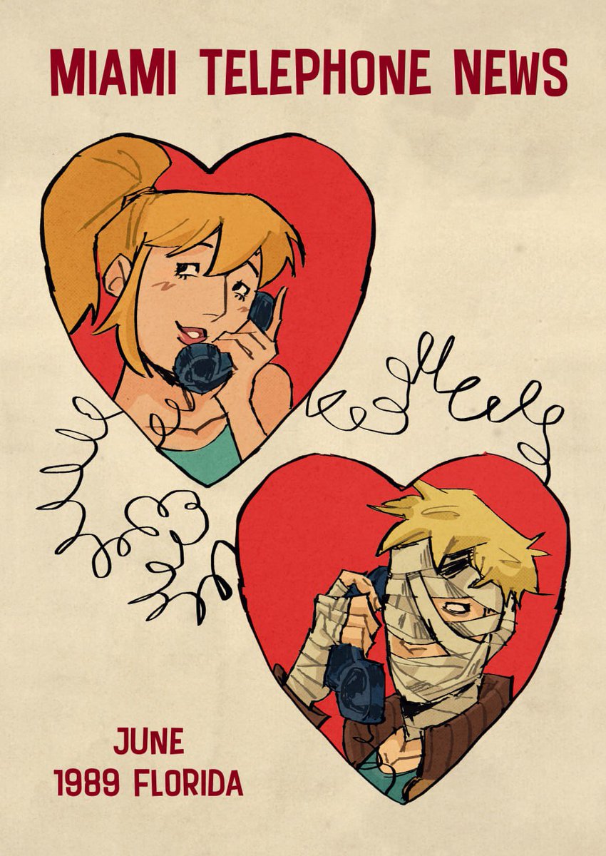 #hotlinemiami 
a postcard for hm zine